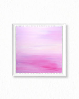 Pink Abstract Acrylic Painting - Art Print